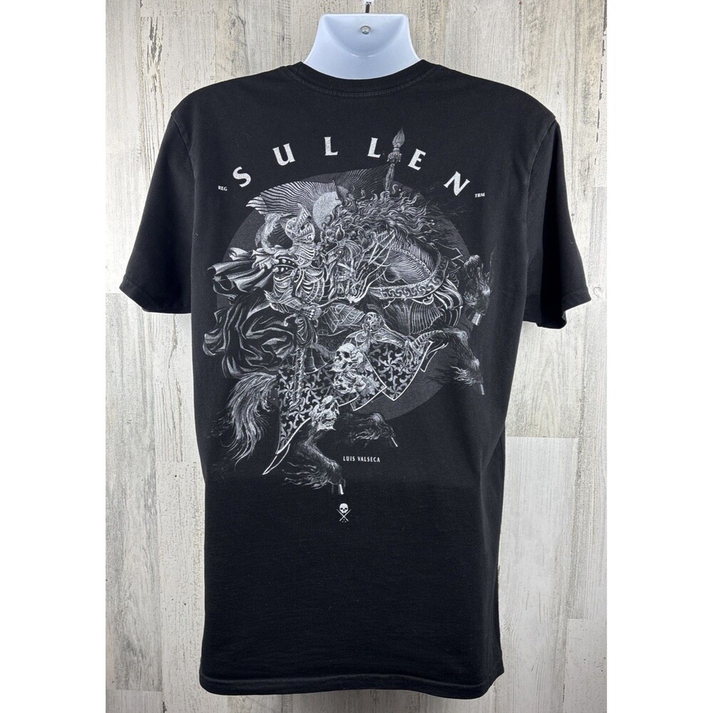 Sullen Warrior Knight War Horse T-Shirt Large (21”x30”)
